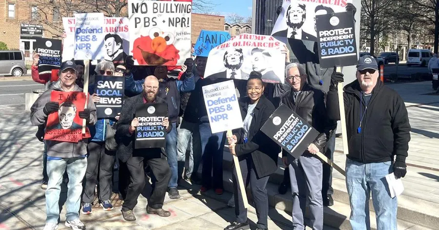 NABET-CWA Rallies Against DOGE Cuts to Public Media